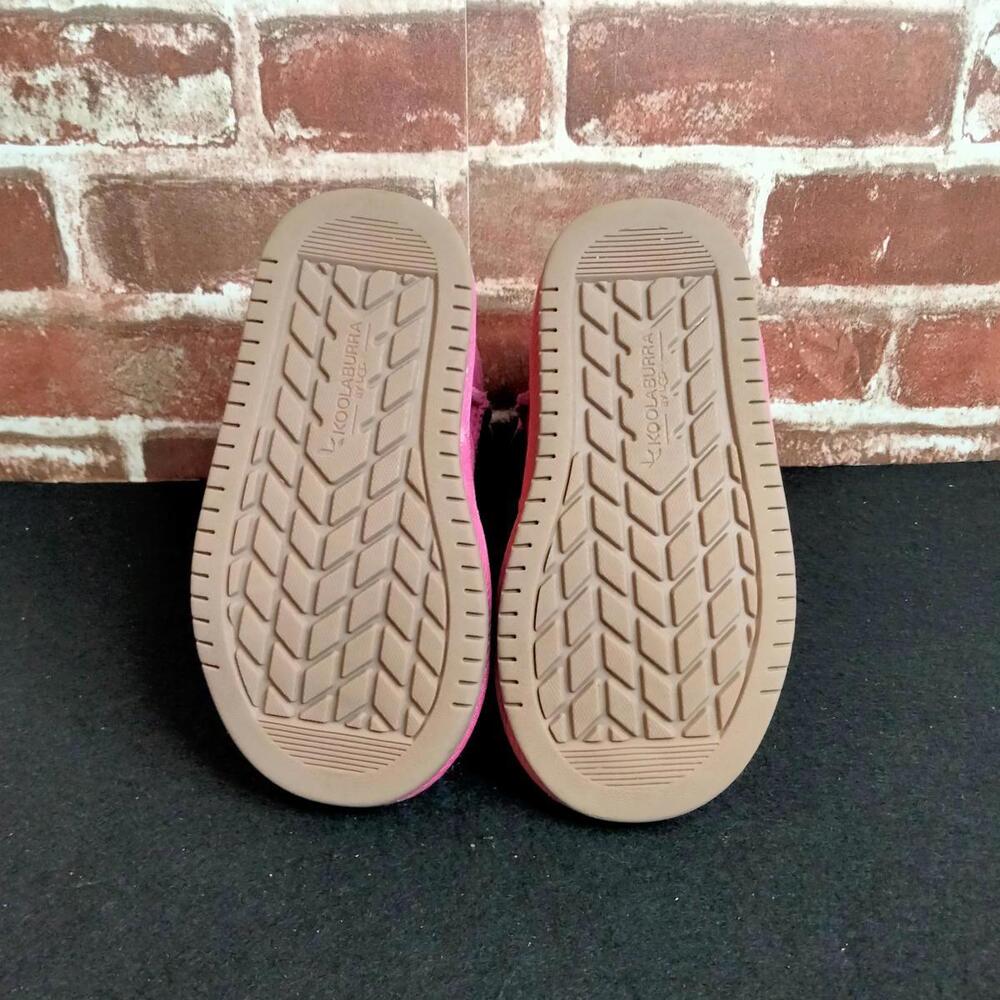 Koolaburra UGG Boots Girls Size 9 Pink Winter Leather Suede - Picture 2 of 6